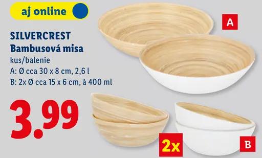 Silvercrest bambusová misa