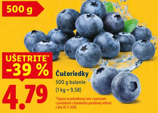 Lidl čučoriedky