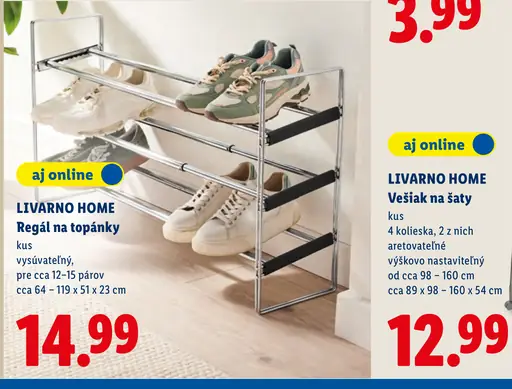Livarno Home Regál na topánky