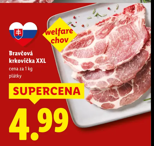 Bravčová krkovička XXL plátky