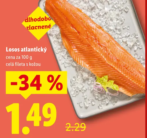 Losos atlantický filety s kožou