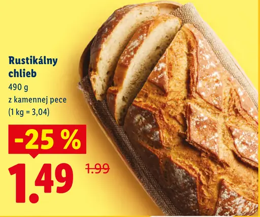 Rustikálny chlieb z kamennej pece