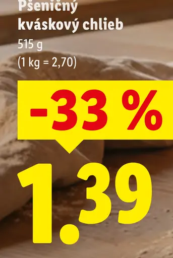 Pšeničný chlieb s kváskom