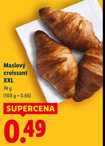 Maslový croissant