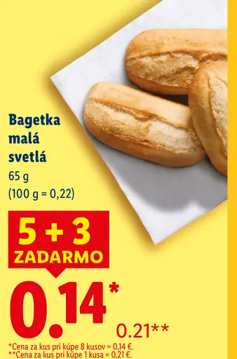 Bagetka malá svetlá