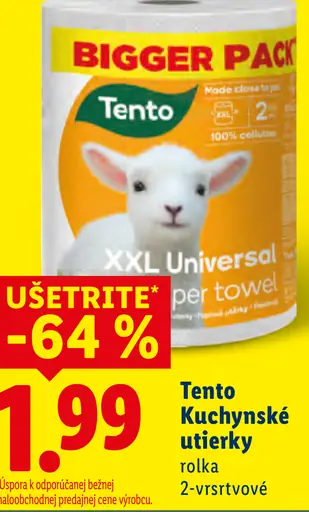 Tento kuchynské utierky 2-vrstvové
