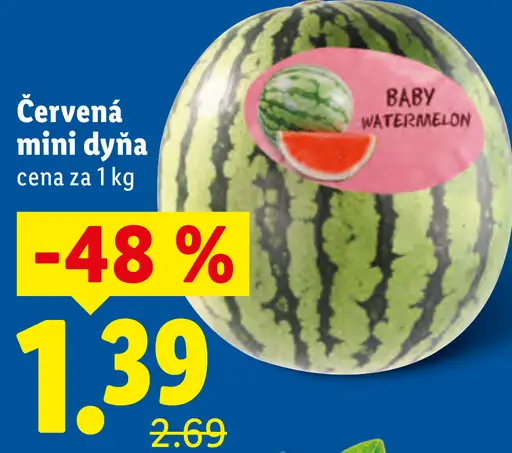 Červená mini dyňa