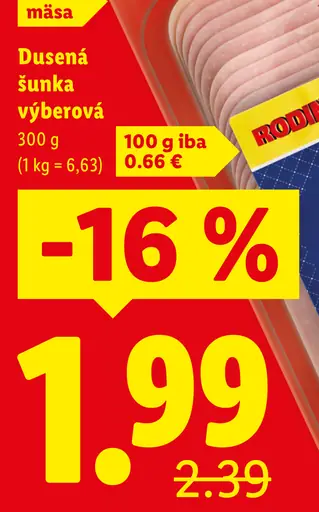 Pikok Dusená výberová šunka