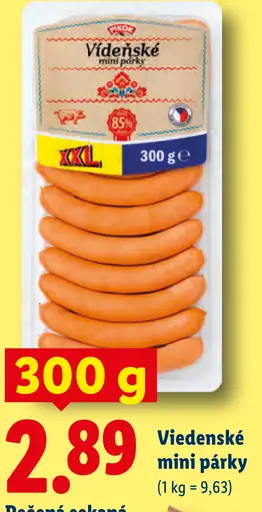 Viedenské mini párky
