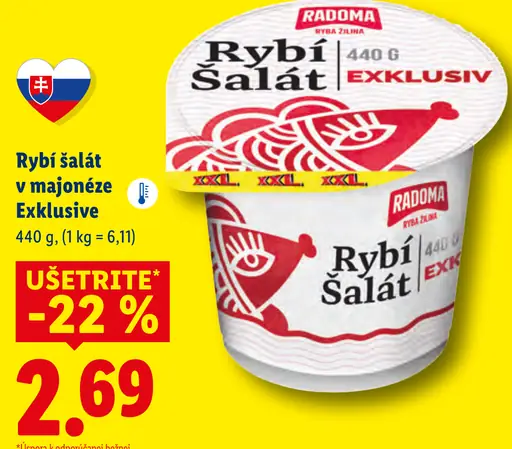Radoma Rybí šalát v majonéze Exklusive