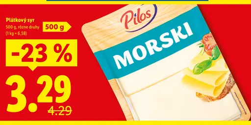 Pilos Plátkový syr Morski