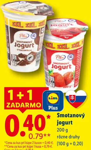 Smotanový jogurt rôzne druhy