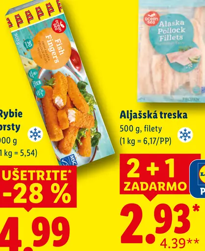 Aljašská treska filety