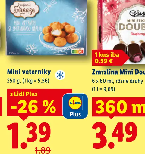 Erlenbacher Strenge Mini veterníky so smotanovou náplňou