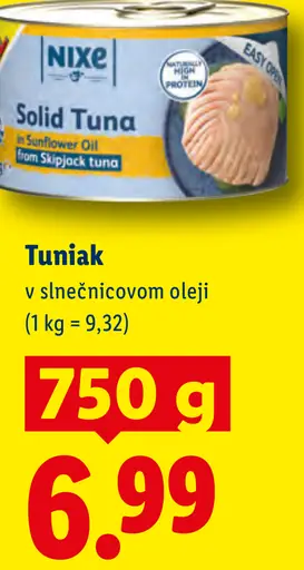 Nixe tuniak v slnečnicovom oleji