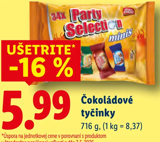 3K Party Selection minis čokoládové tyčinky