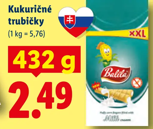 Balea kukuričné trubičky