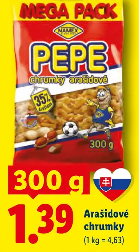 Namax Pepe arašidové chrumky
