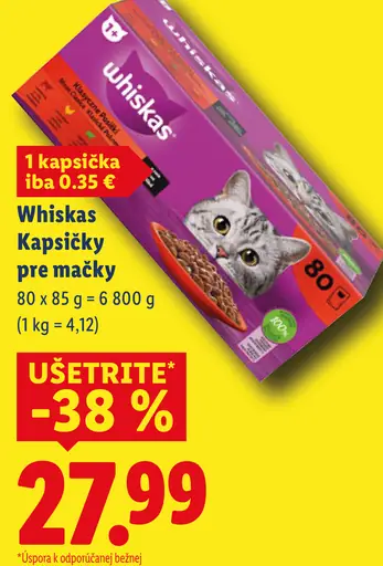 Whiskas Kapsičky pre mačky