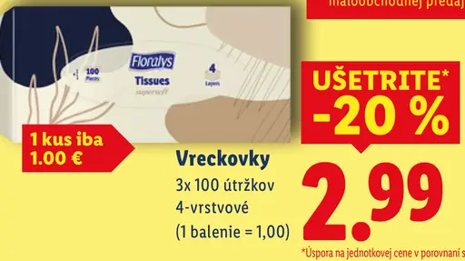 Floralys vreckovky 4-vrstvové