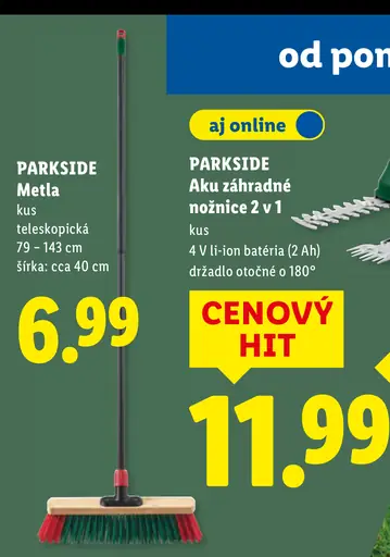 Parkside metla teleskopická