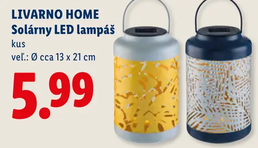 Livarno Home solárny LED lampáš