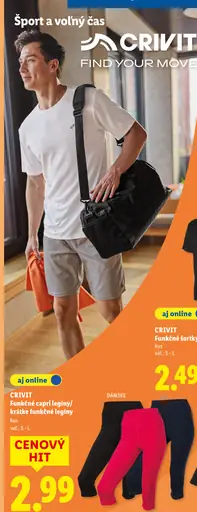 Crivit pánske funkčné tričko