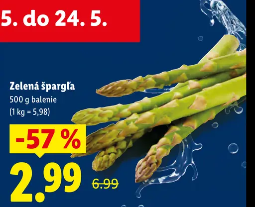 Zelená špargľa