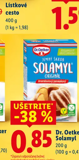 Dr. Oetker Solamyl zemiakový škrob