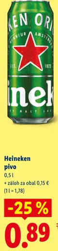Heineken plechovka