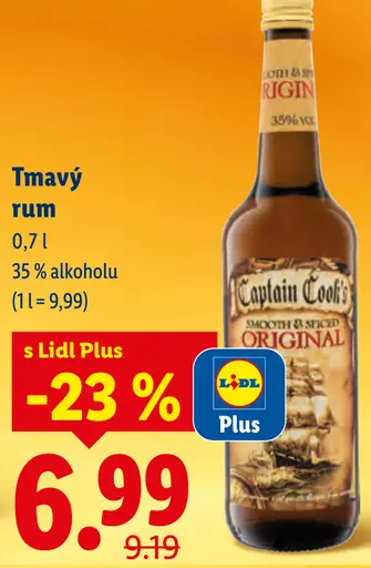 Captain Cook Tmavý rum