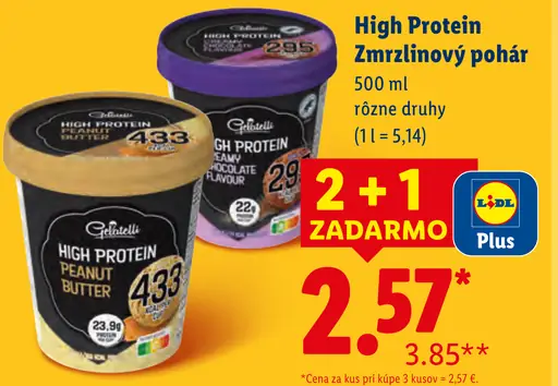 Milbona High Protein Zmrzlinový pohár
