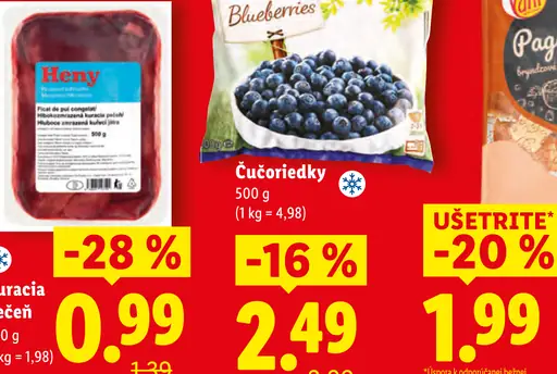 Freshona čučoriedky mrazené