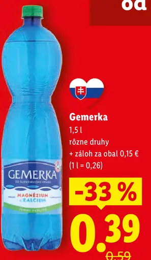 Gemerka ochutená minerálna voda