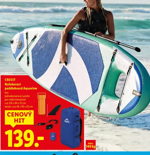 Crivit Nafukovací paddleboard All-round Aquaview