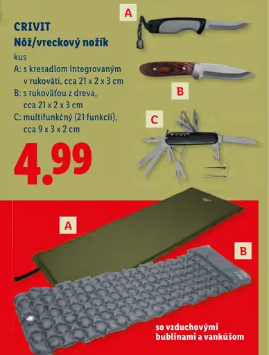 Crivit multifunkčný vreckový nožík