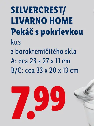 Silvercrest Livarno Home pekáč s pokrievkou