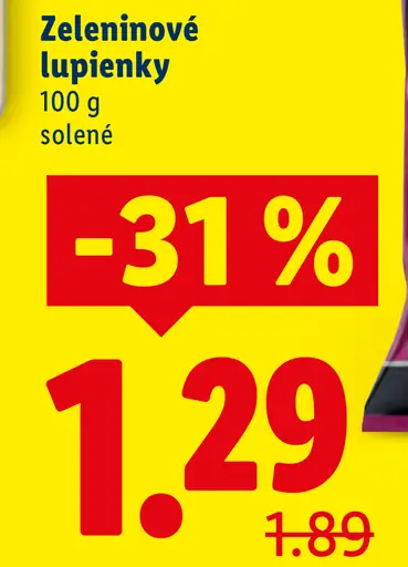 Deluxe zeleninové lupienky solené