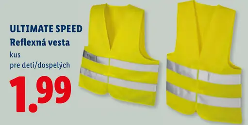 Ultimate Speed reflexná vesta pre deti / dospelých