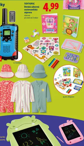 Toytopic detská zábavná cestovateľská súprava