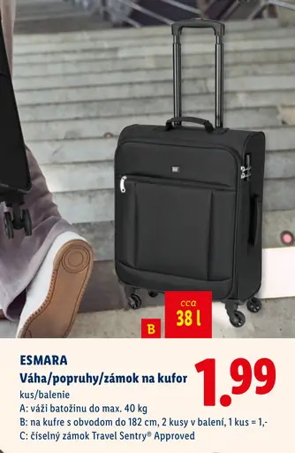 Esmara/Topmove cestovný/príručný kufor