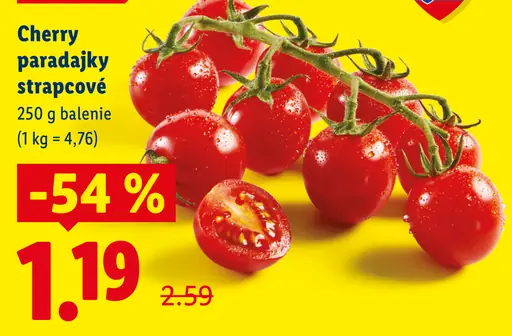 Paradajky cherry strapcové