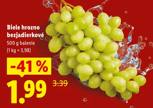 Biele hrozno bezjadierkové