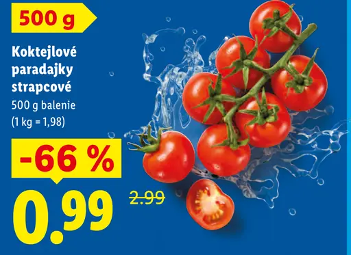 Paradajky koktejlové strapcové