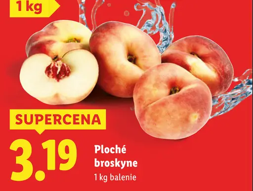 Ploché broskyne čerstvé
