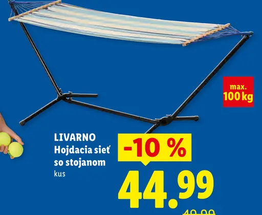Livarno hojdačia sieť so stojanom