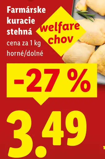 Farmárske kuracie stehná horné, dolné