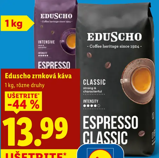 Eduscho zrnková káva Intensive