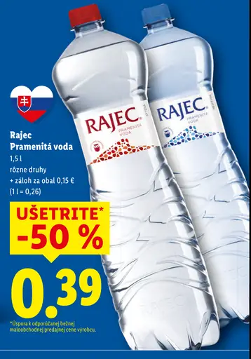 Rajec Pramenitá voda sýtená