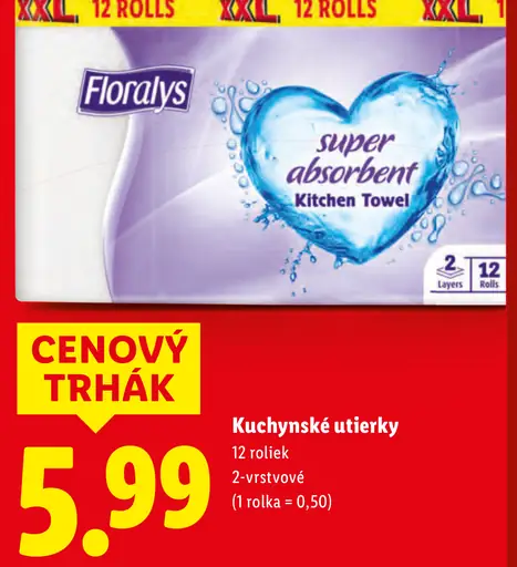 Floralys kuchynské utierky super absorbent